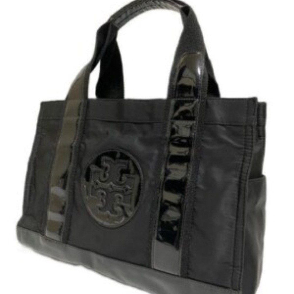 Tory Burch Black Ella Nylon Tote Bag